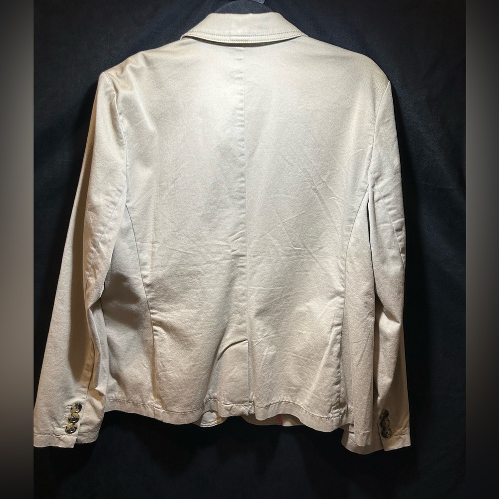 Talbots Tan Blazer 2 Front Pockets, 2 Button Clos… - image 3